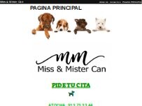 Website Screenshot Peluquería canina Miss & Mister Can