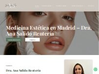 Website Screenshot Dra. Ana Salido Rentería, Médico Estético
