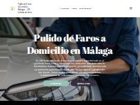 Website Screenshot Pulido de Faros a Domicilio Málaga - CM restauraciones
