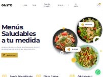 Website Screenshot GUSTO - Healthy food cooked