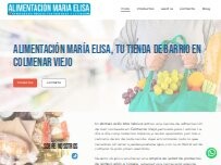 Website Screenshot Alimentación María Elisa