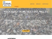 Website Screenshot Reciclajes de Metales del Valles