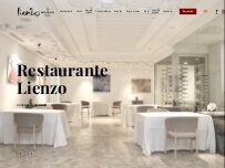 Website Screenshot Restaurante Lienzo Valencia