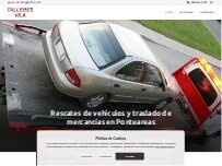 Website Screenshot Gruas y Talleres Vila Slu