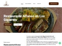 Website Screenshot Restaurante Alfonso