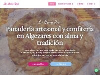 Website Screenshot Panaderia Llama Rosa