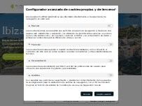 Website Screenshot Ibiza Blue Island SL