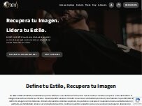 Website Screenshot Wolf Hair Systems. Estilismo Masculino