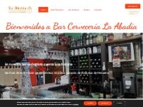 Website Screenshot Restaurante La Abadía
