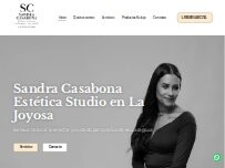 Website Screenshot Sandra Casabona Estética Studio - con Cita Previa