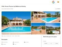 Website Screenshot Villa Vistas Puerto By Mallorca Infinity