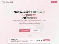 Website Screenshot Marina González Nutricionista