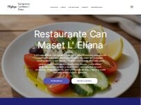Website Screenshot Restaurante Can Maset L' Eliana