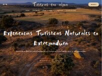 Website Screenshot TIERRAS CON ALMA. TURISMO DE EXPERIENCIAS EN EXTREMADURA