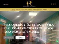 Website Screenshot Peluquería Estética Real