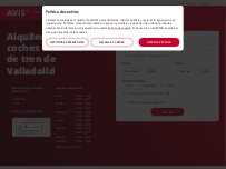 Website Screenshot Avis Alquiler de coches - Valladolid