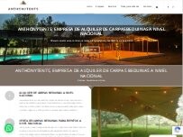 Website Screenshot Anthony Tent