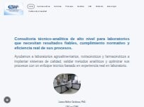 Website Screenshot Consultoría Técnico Analítica y Formación