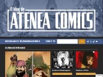 Website Screenshot Atenea Comics