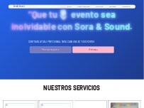 Website Screenshot Sora & Sound l Bodas y eventos DJ