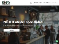 Website Screenshot Nöto Café de Especialidad