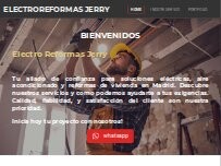 Website Screenshot Electricidad Jerry