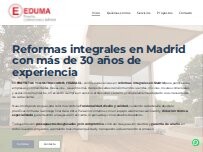 Website Screenshot Proyectos y Construcciones EDUMA S L