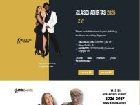 Website Screenshot Baila con Augustin Williams