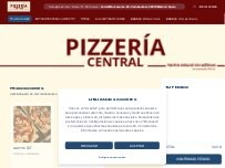 Website Screenshot Pizzería Central