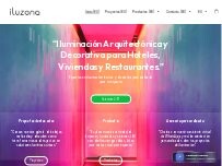 Website Screenshot Iluzona Iluminación
