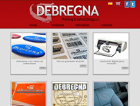 Debregna Printing & Advertisings, S.L. website screenshot
