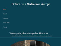 ORTOFARMA GUTIERREZ ARROJO website screenshot