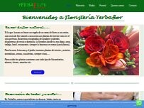 Website Screenshot Floristería Yerbaflor