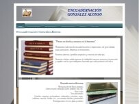 Website Screenshot Encuadernación González Alonso