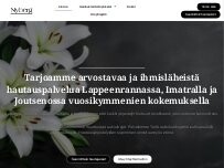 Website Screenshot Hautaustoimisto Nyberg Oy