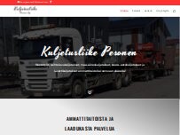 Website Screenshot Kuljetusliike Pesonen Oy