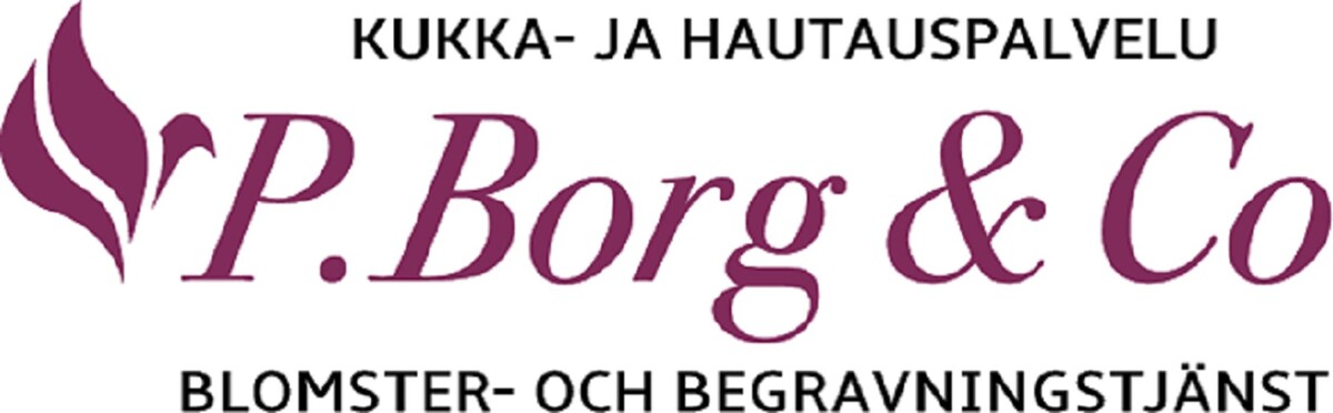 Kukka- ja Hautauspalvelu P. Borg & Co Oy Logo