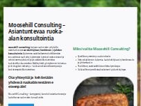 Website Screenshot Moosehill Consulting Oy