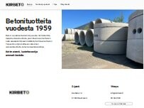 Website Screenshot Kirkonkylän Sementtivalimo Oy