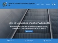 Website Screenshot Hissi- ja Liukuporrashuolto Pyykoski Oy