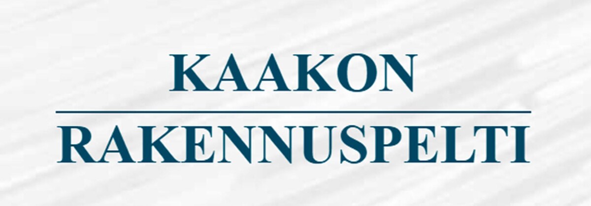 Kaakon Rakennuspelti Logo