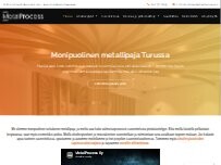 Website Screenshot MetalProcess Oy Turku