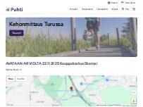 Website Screenshot Puhti kehonkoostumus mittauspiste Skanssi
