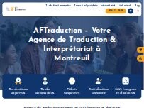 Website Screenshot AFTraduction