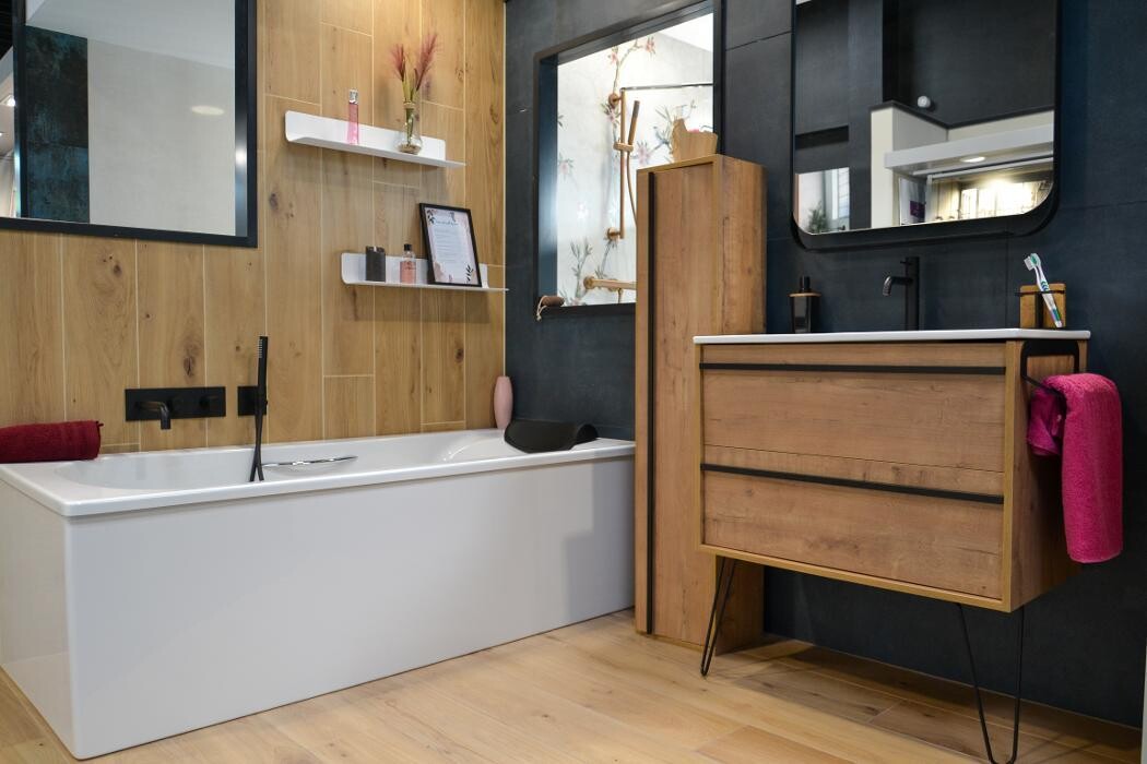 Images Carrelage et Bain Vitré