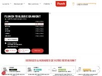 Website Screenshot FLUNCH TOULOUSE GRAMONT