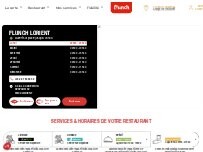 Website Screenshot FLUNCH LORIENT