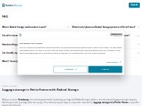 Website Screenshot Luggage Storage La Petite France - Radical Storage
