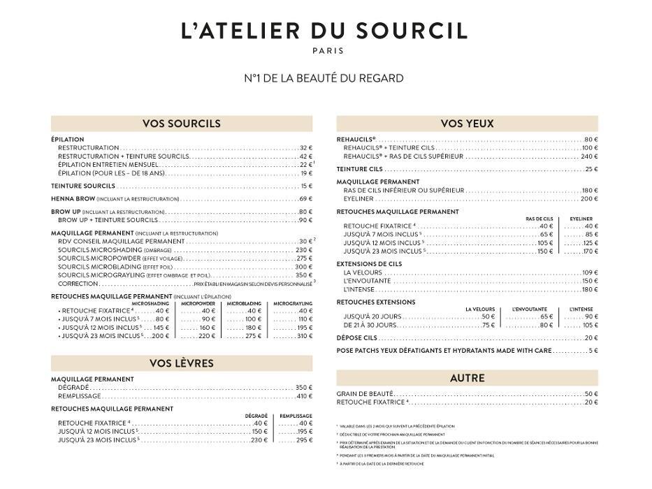 Images L'Atelier du Sourcil - Printemps Parly 2