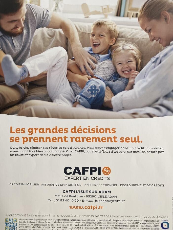 Images CAFPI L'Isle Adam courtier en crédit immobilier